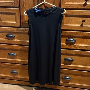 Apt. 9 Black Ruffle Trim Mini Dress